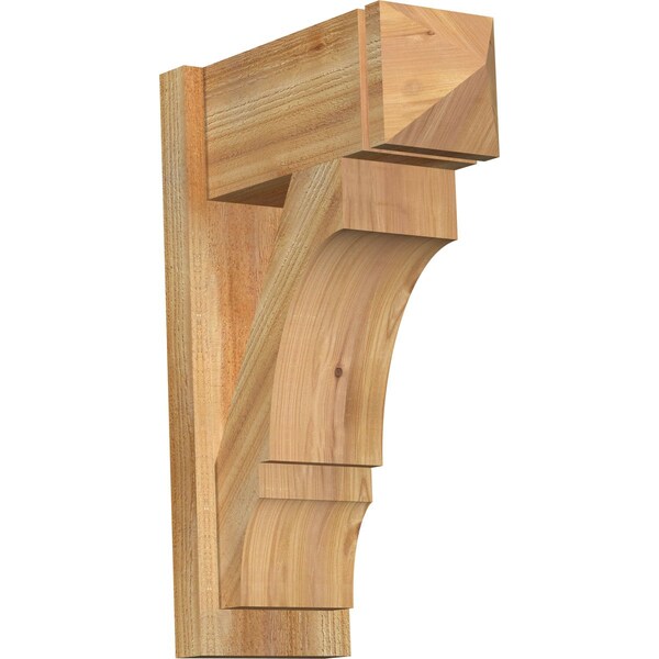 Ekena Millwork Balboa Rough Sawn Arts and Crafts Outlooker, Western Red Cedar, 8"W x 18"D x 26"H OUT08X18X26BOA03RWR - main
